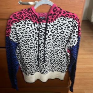 Central Park West kid leopard hoodie, sweater adorable!